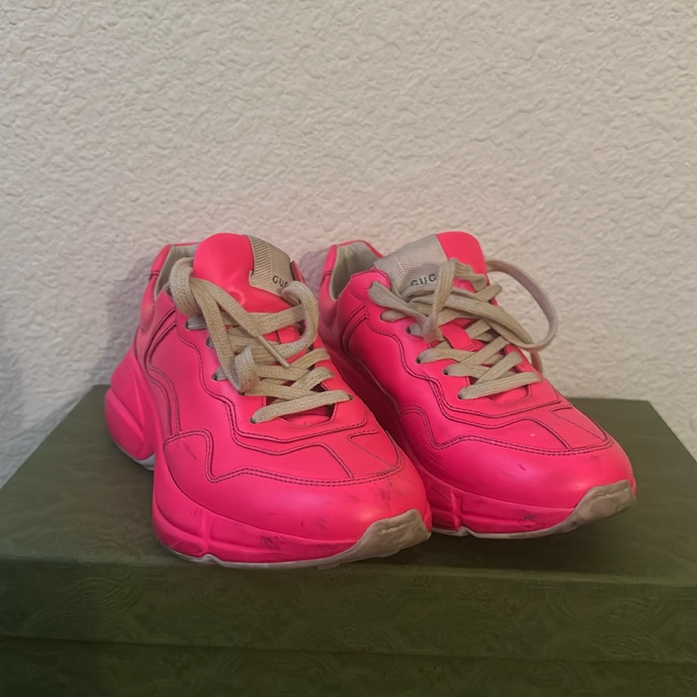 Pink gucci sneakers